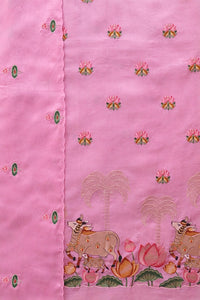 Pink Lotus Garden-3 Piece Suit Set
