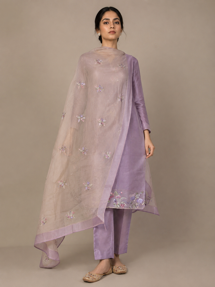 Lavender Wisper-3 Piece Suit Set
