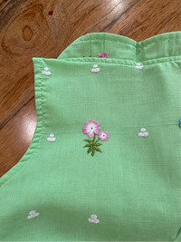 LIGHT GREEN COTTON BLOUSE