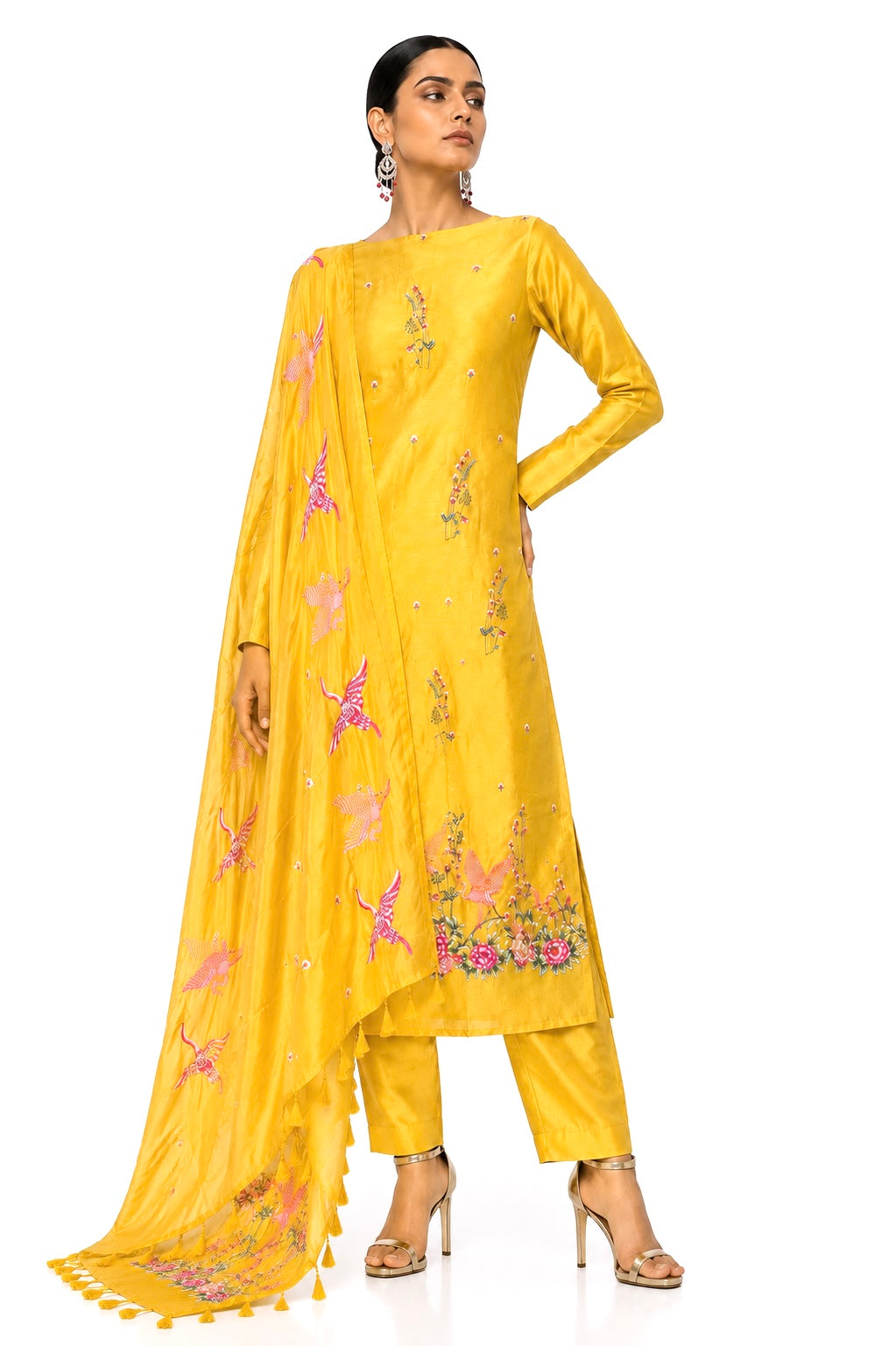 Yellowish Garden-3 Piece Suit Set