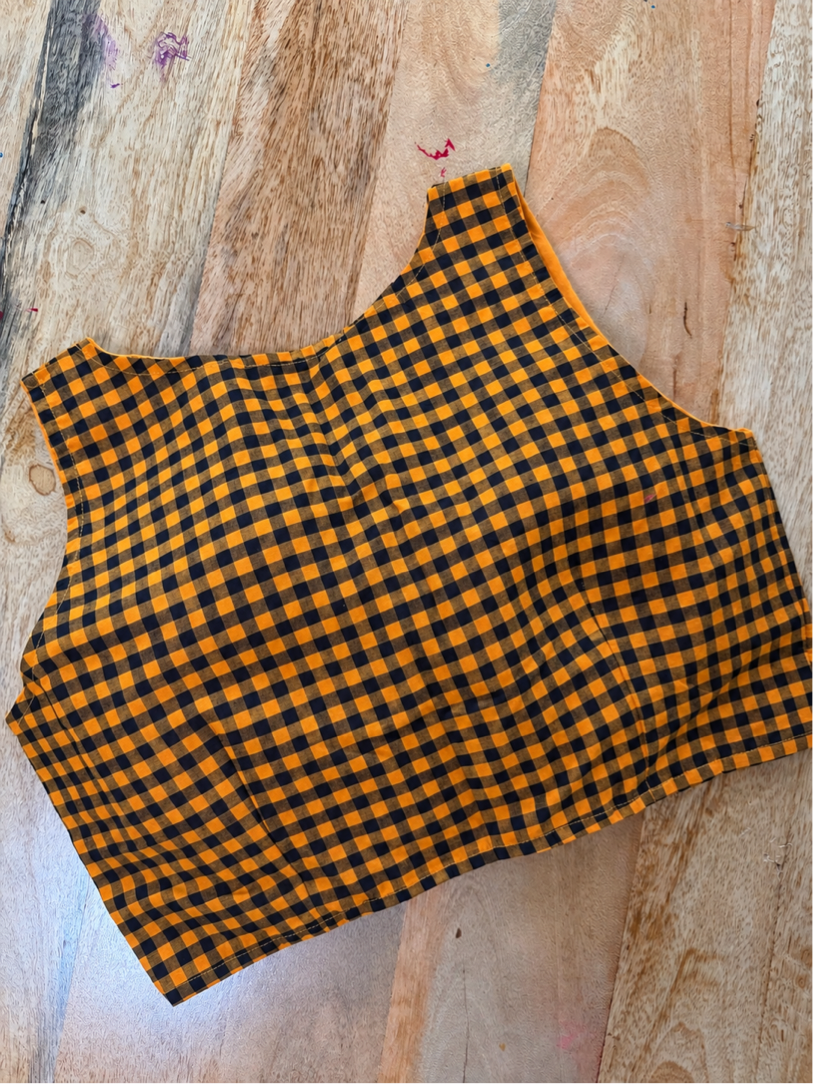 MUSTARD YELLOW COTTON BLOUSE