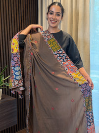 Brownish Beige-Patchwork Dupatta