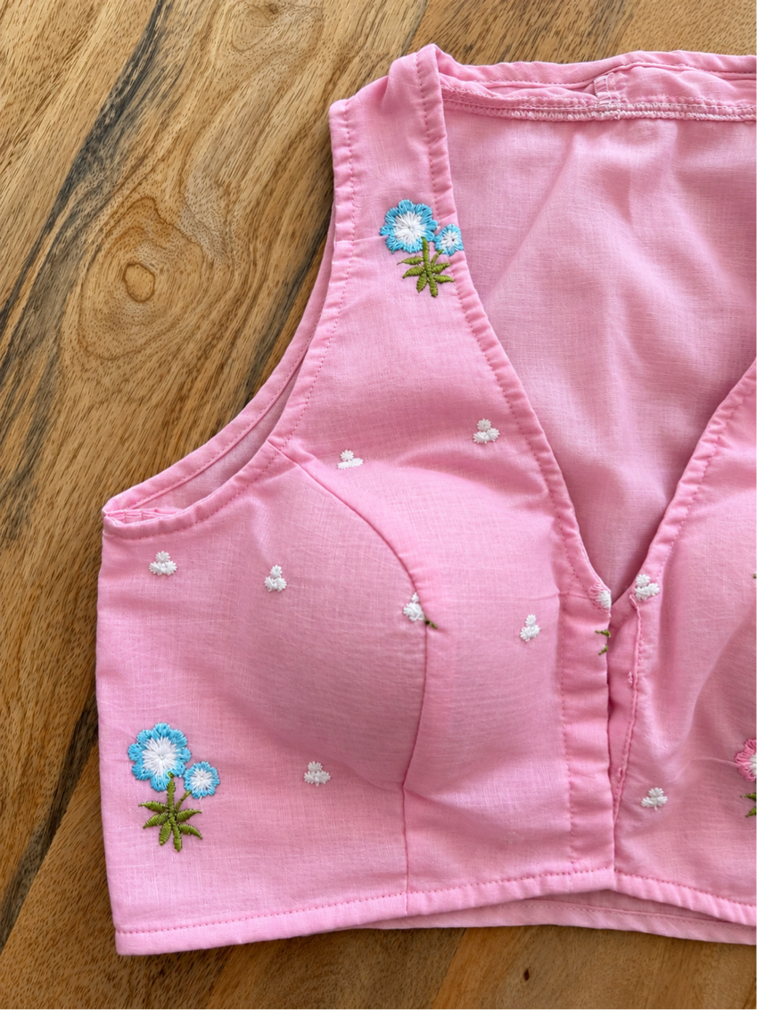 PINK COTTON BLOUSE