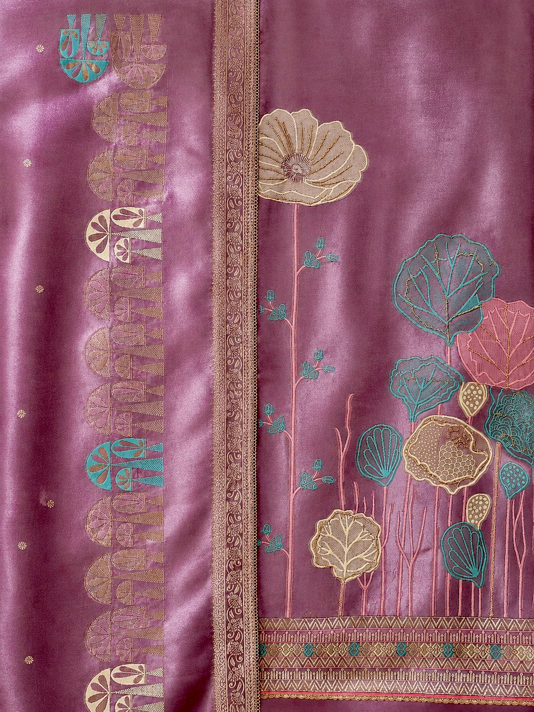 Mauve Garden-3 Piece Suit Set