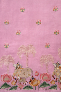 Pink Lotus Garden-3 Piece Suit Set