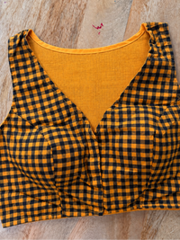 MUSTARD YELLOW COTTON BLOUSE