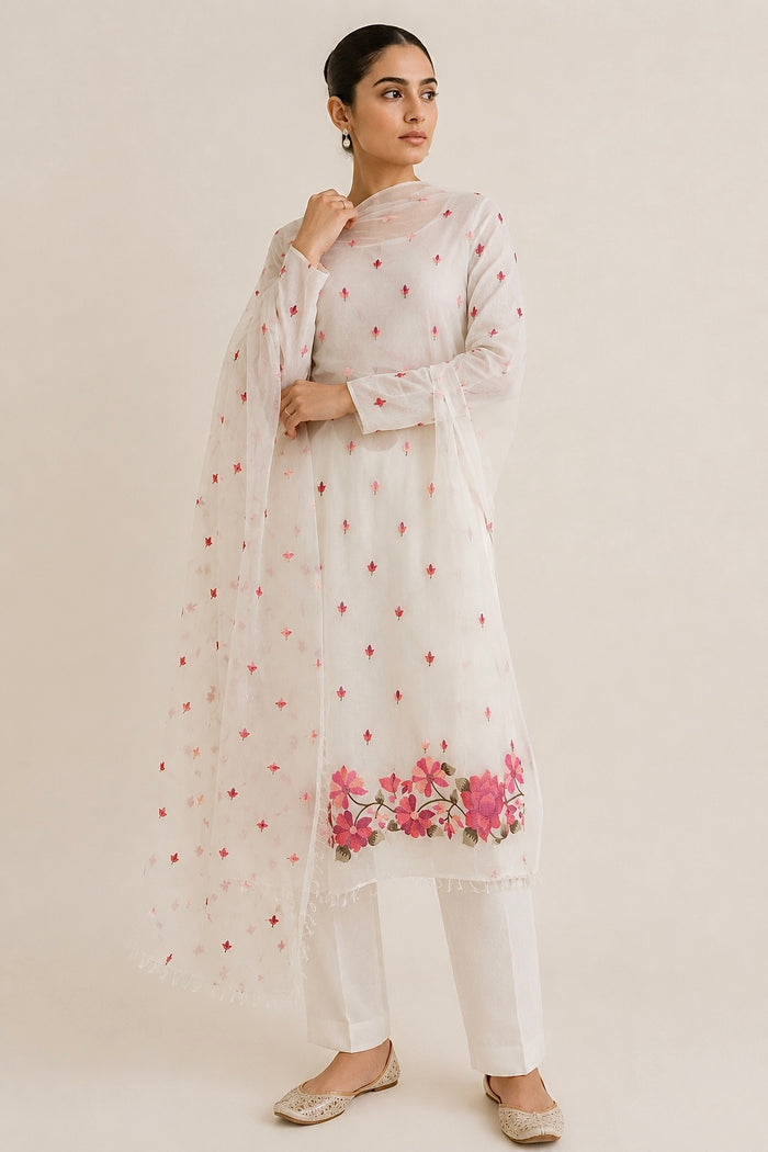 Blooming Ivory-3 Piece Suit Set
