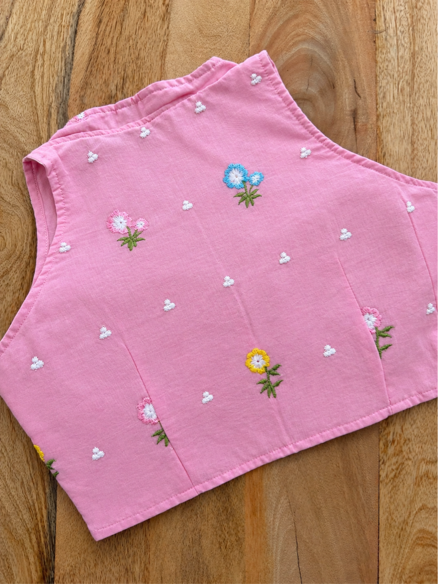 PINK COTTON BLOUSE