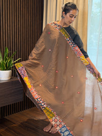 Brownish Beige-Patchwork Dupatta