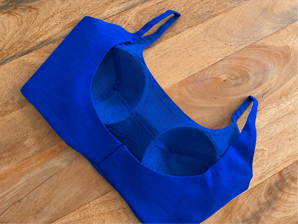 ROYAL BLUE COTTON BLOUSE
