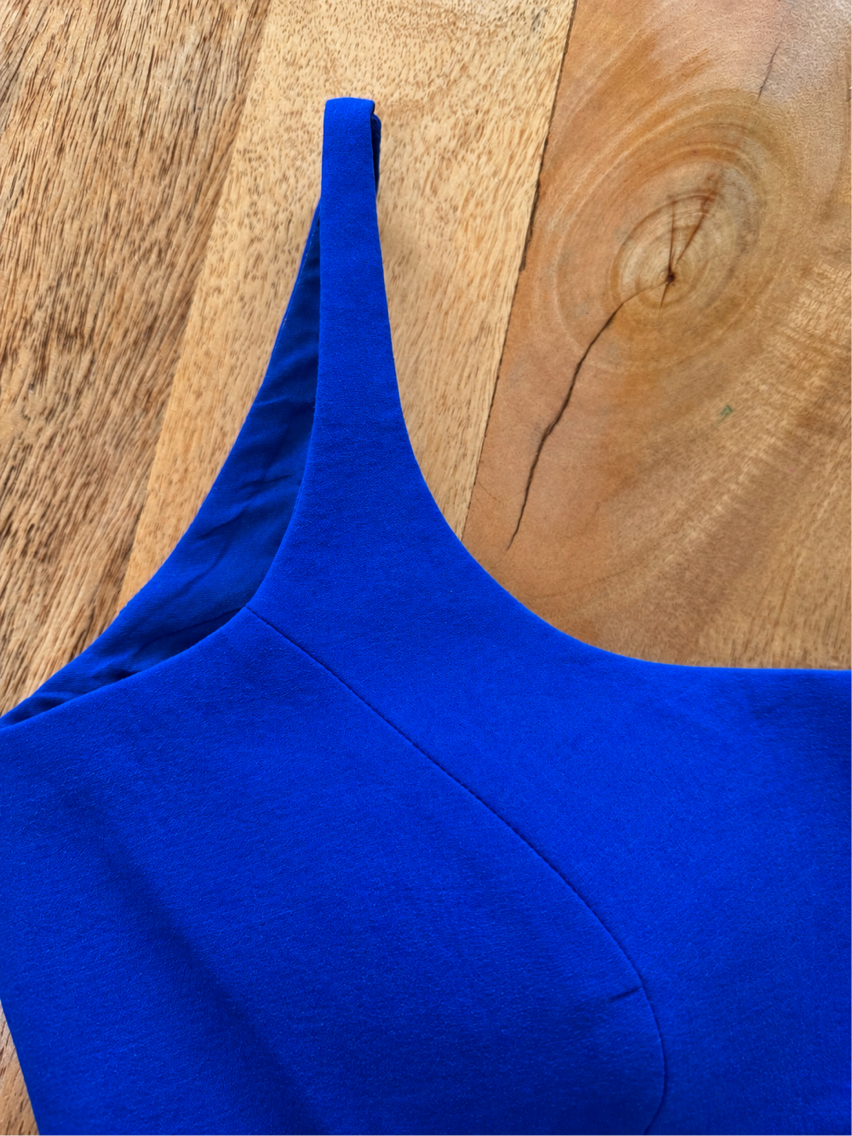 ROYAL BLUE COTTON BLOUSE