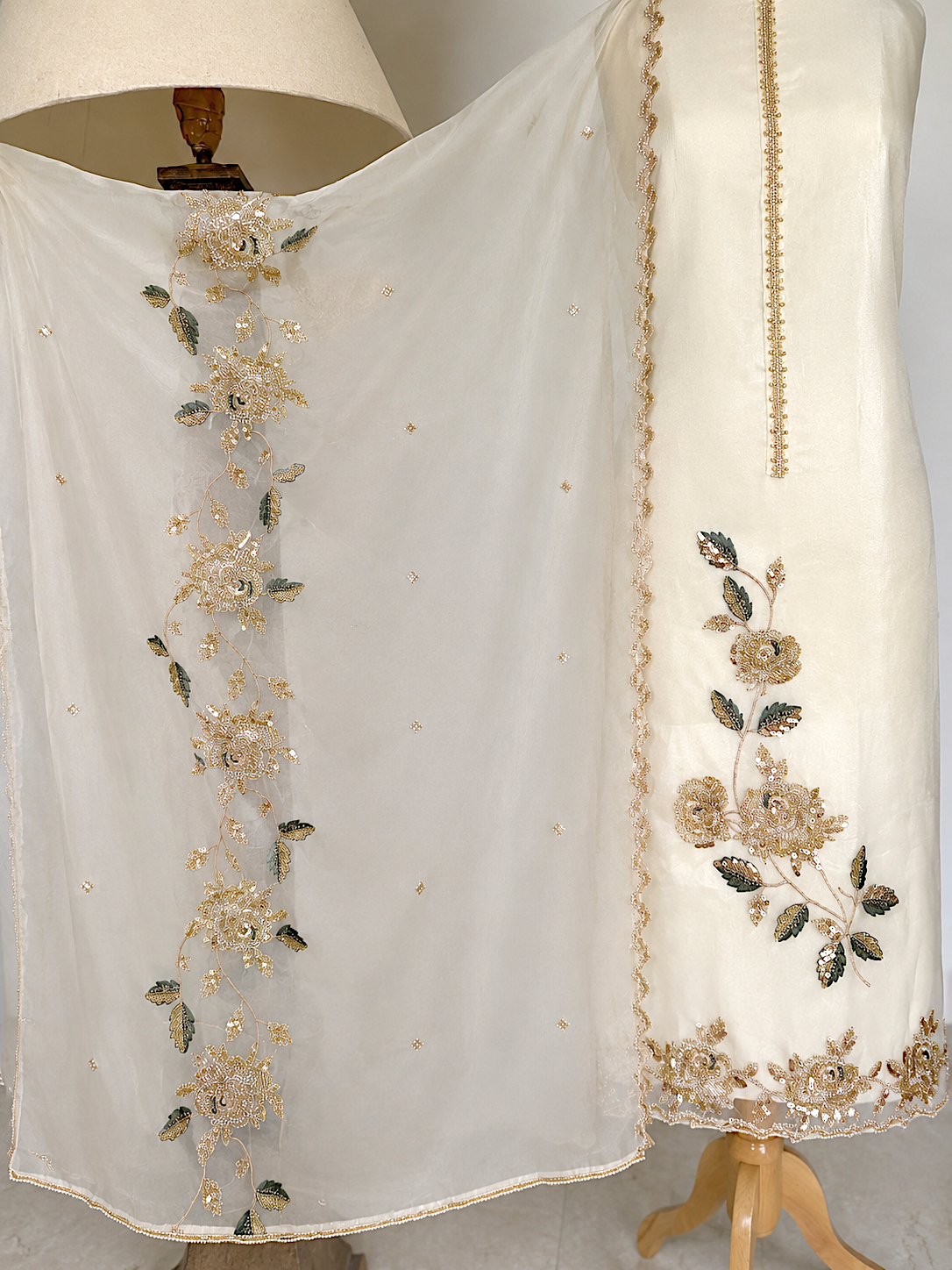 Moonlit Ivory-3 Piece Suit Set