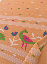 PEACH SOFT COTTON- Comes with blouse piece