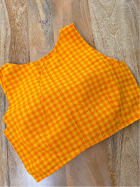 YELLOW ORANGE COTTON BLOUSE