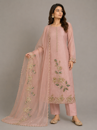 Nude Rose-3 Piece Suit Set