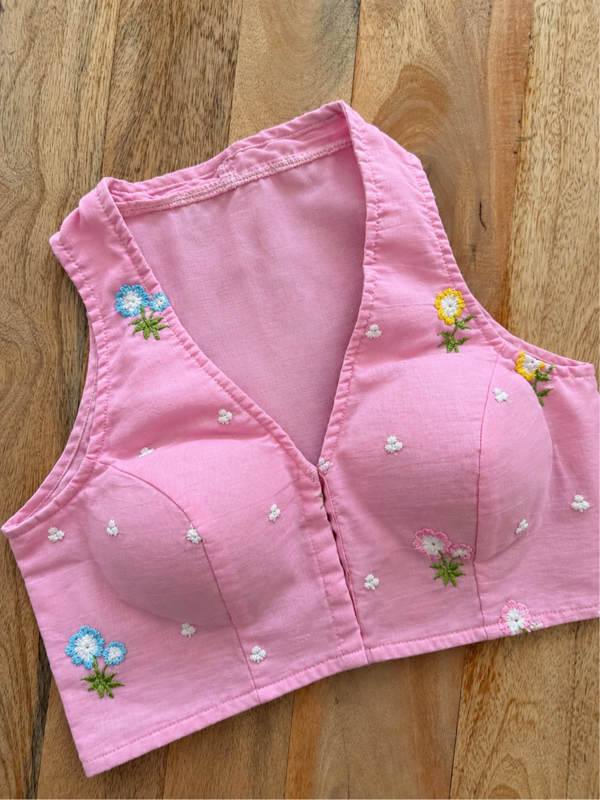 PINK COTTON BLOUSE