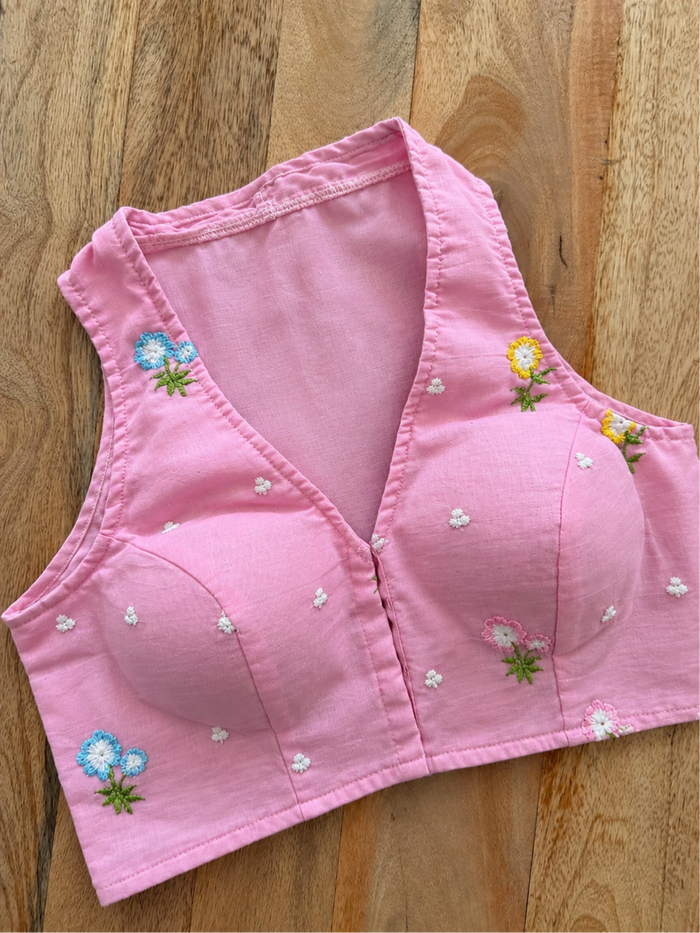 PINK COTTON BLOUSE
