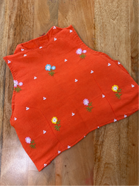 ORANGE COTTON BLOUSE