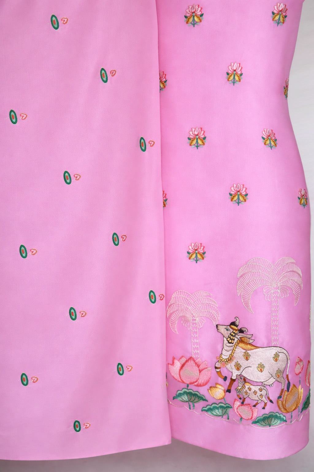 Pink Lotus Garden-3 Piece Suit Set