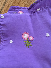 PURPLE COTTON BLOUSE