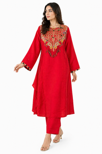 Red Roman-3 Piece Suit Set