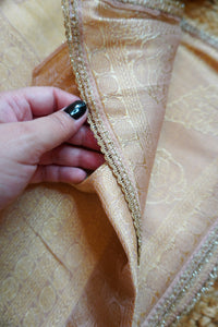 Gold Silk-3 Piece Suit Set
