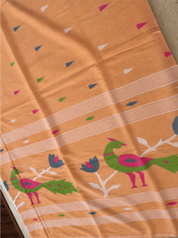 PEACH SOFT COTTON- Comes with blouse piece