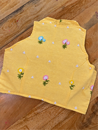 LIGHT YELLOW COTTON BLOUSE