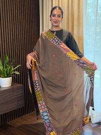 Brownish Beige-Patchwork Dupatta