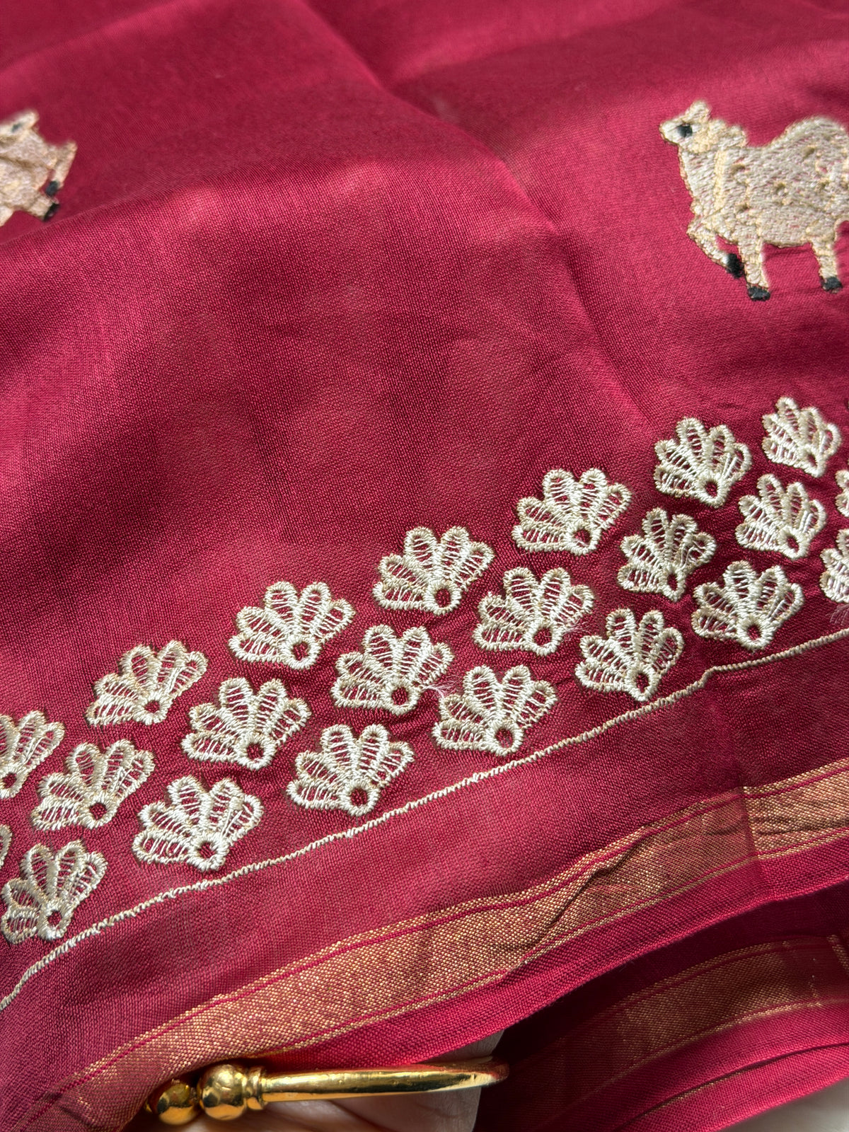Mehroon Mul-3 Piece Suit Set