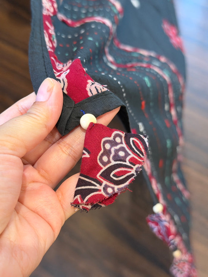 Blackish Grey-Patchwork Dupatta