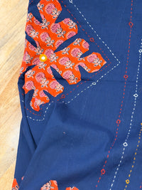 Bluish-Patchwork Dupatta