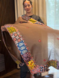 Brownish Beige-Patchwork Dupatta