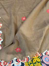 Brownish Beige-Patchwork Dupatta