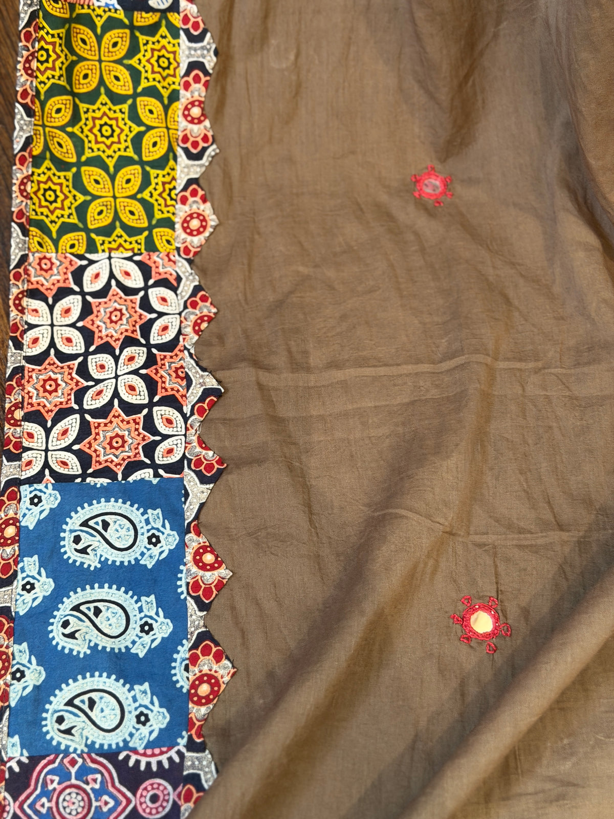 Brownish Beige-Patchwork Dupatta
