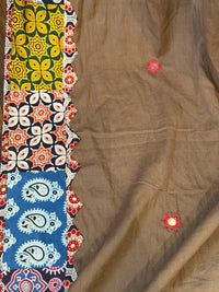 Brownish Beige-Patchwork Dupatta