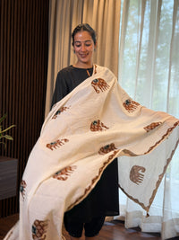 Cremish Elephant-Patchwork Suit