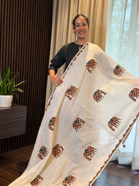 Cremish Elephant-Patchwork Suit