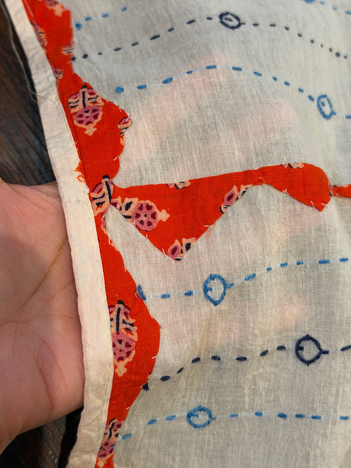Whitish Orange- Patchwork Dupatta