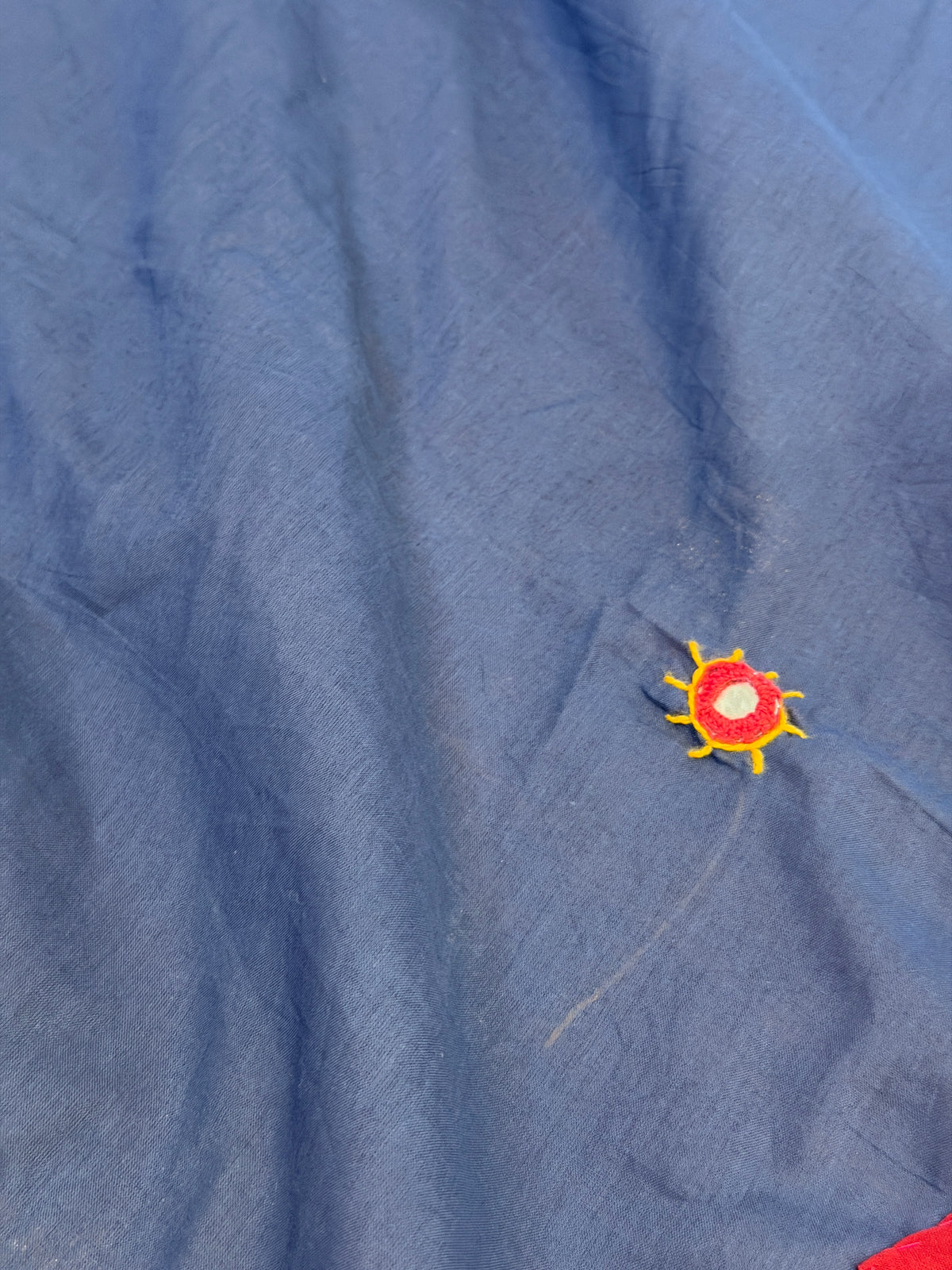 Blue-Patchwork Dupatta