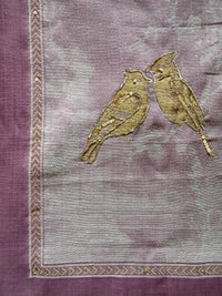 Plum Jamdani- 3 Piece Suit Set