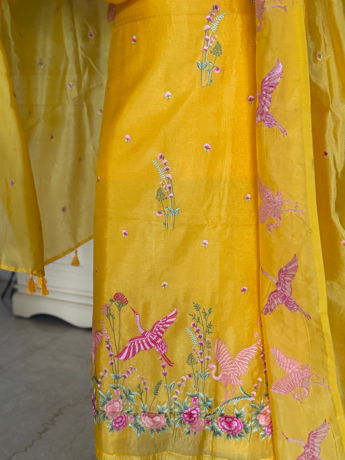 Yellowish Garden-3 Piece Suit Set