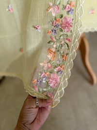 Summer Yellow Bloom-3 Piece Suit Set
