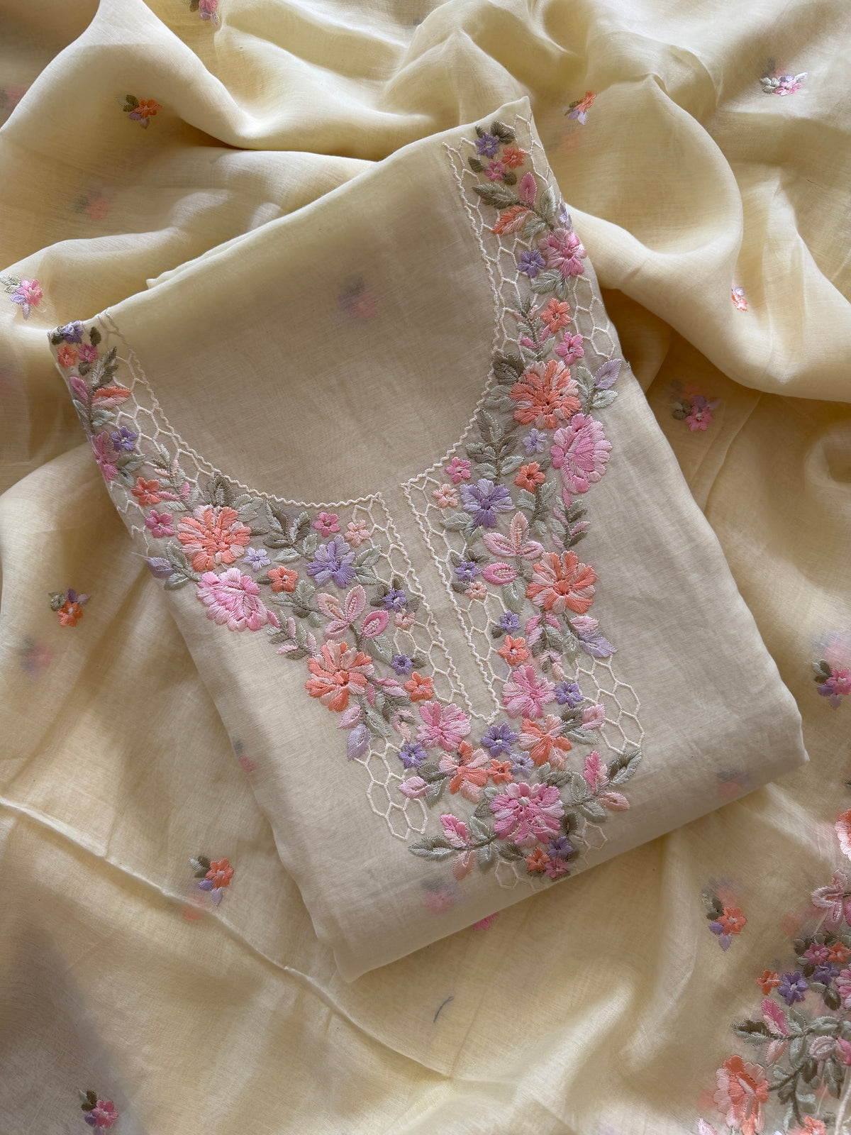 Summer Yellow Bloom-3 Piece Suit Set