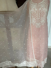 Beige White-3 Piece Suit Set
