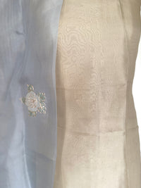 Paste Blue& Beige-3 Piece Suit Set