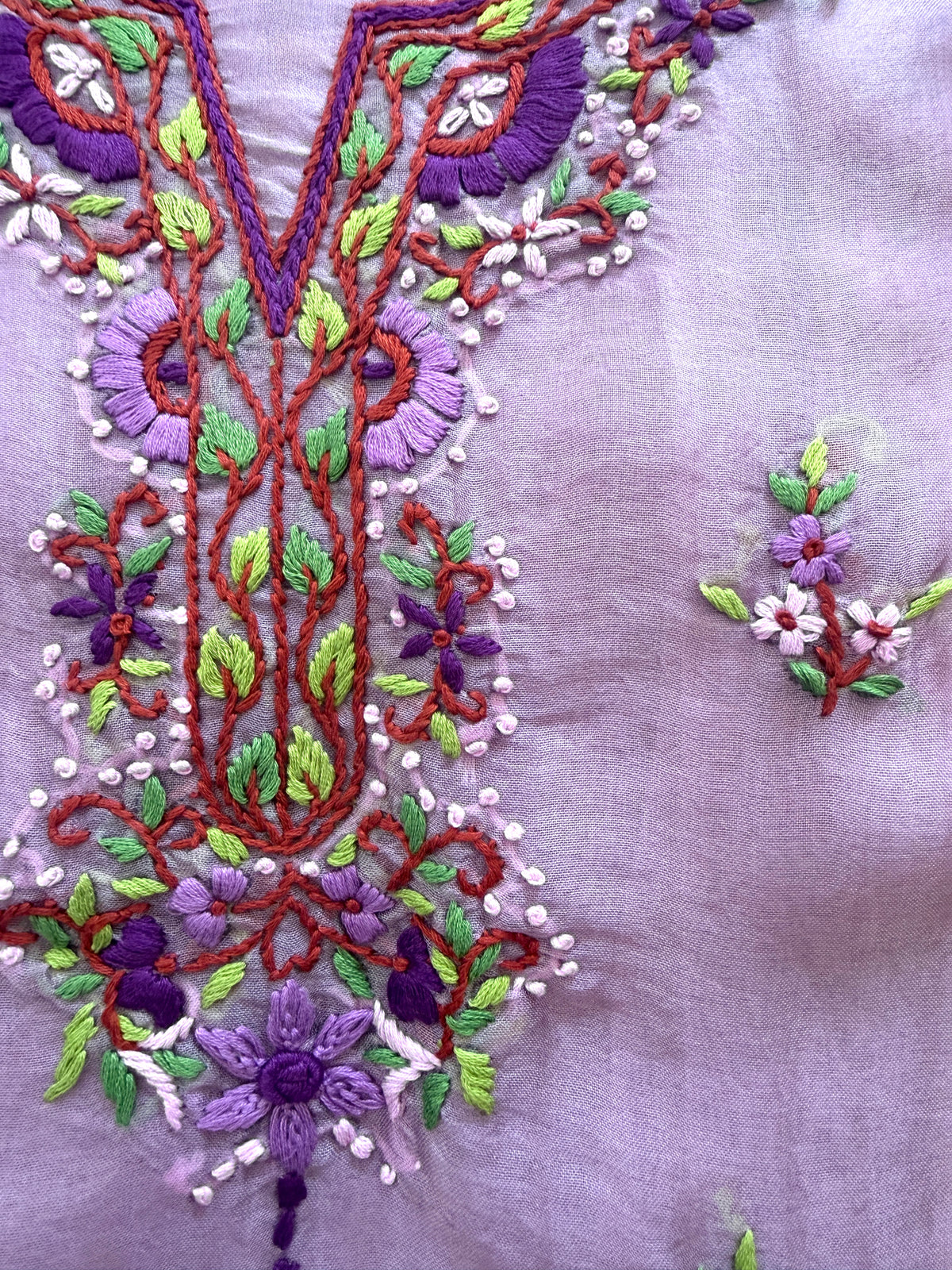 Lavender Bloom French Knot- 3 Piece Suit Set