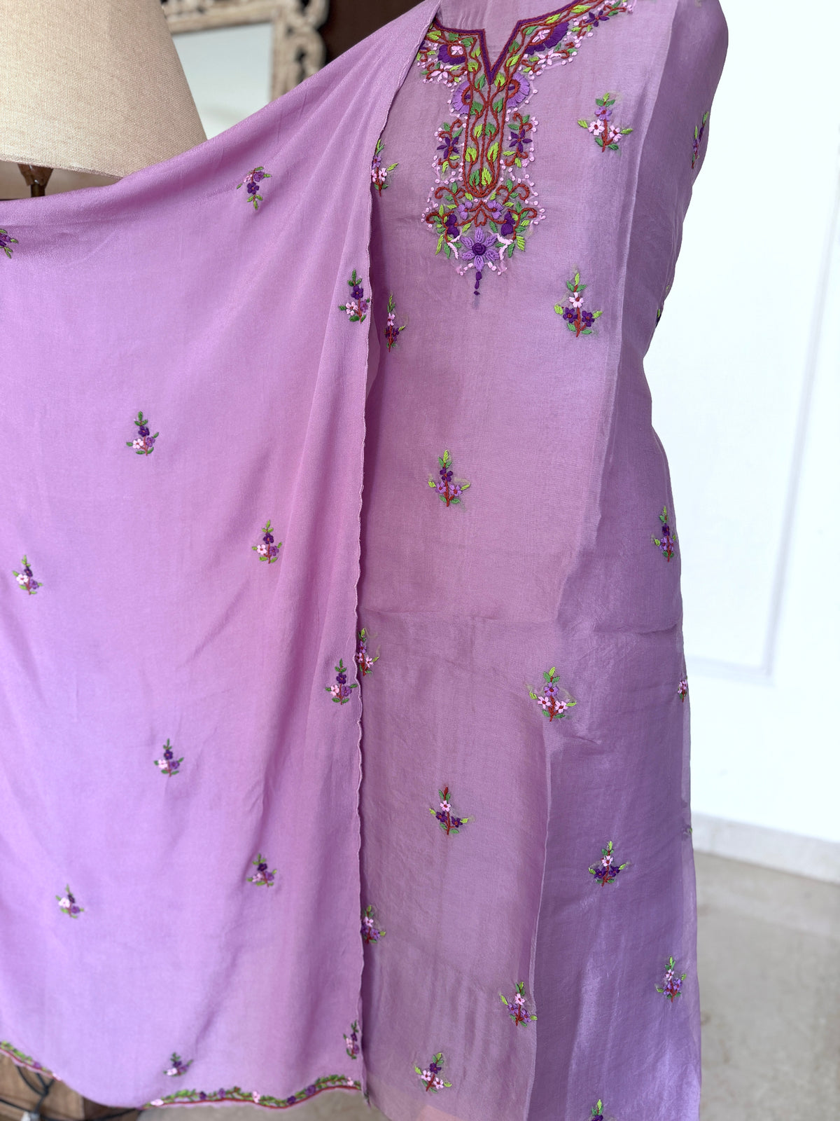 Lavender Bloom French Knot- 3 Piece Suit Set