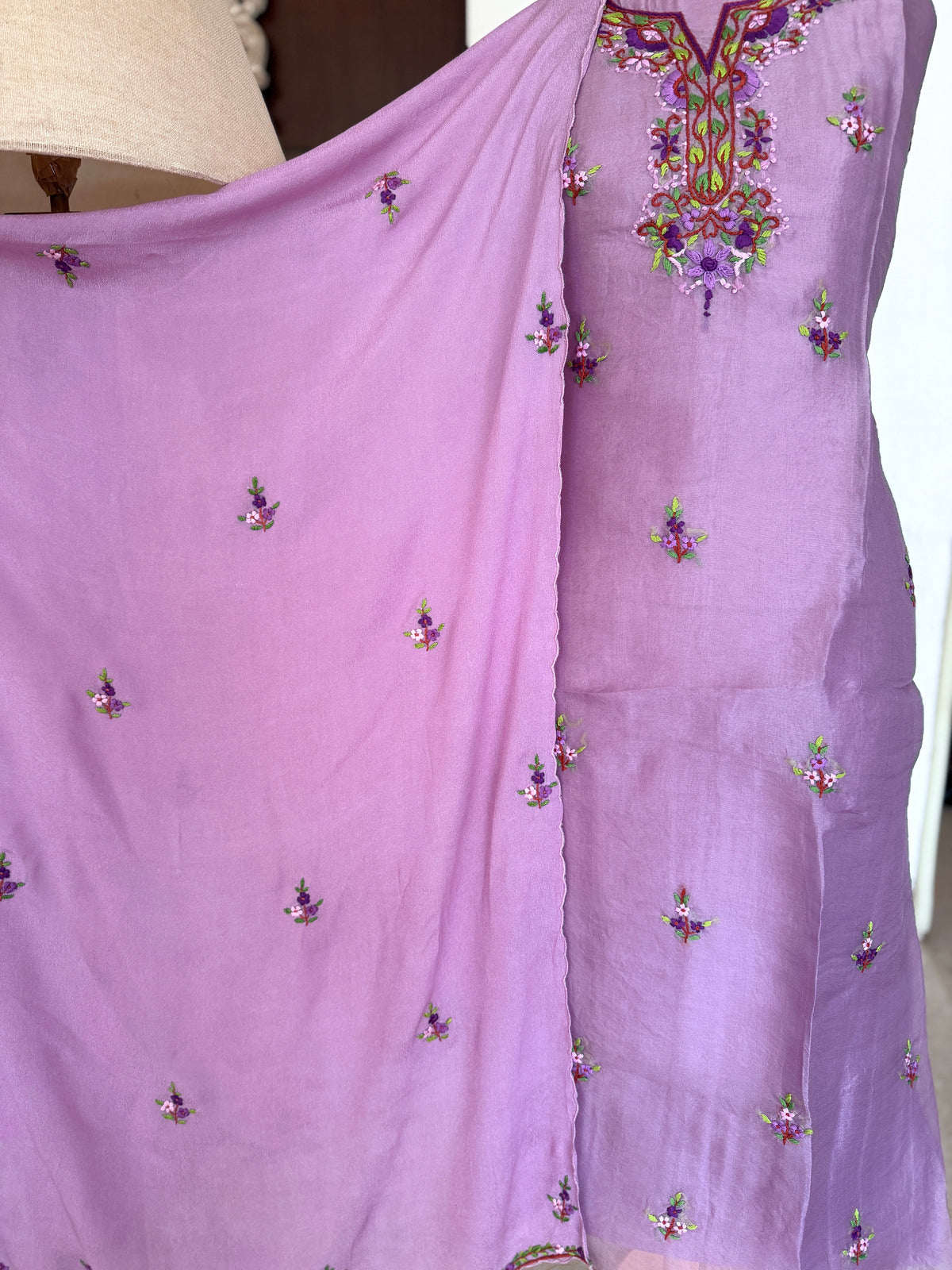 Lavender Bloom French Knot- 3 Piece Suit Set