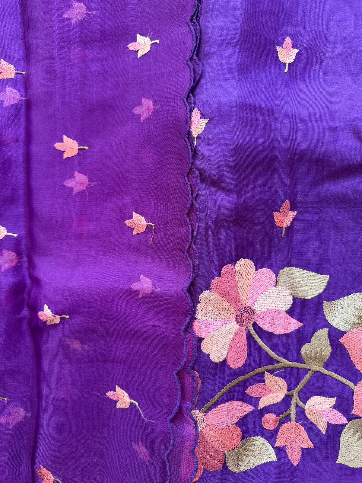 Royal Violet Bloom- 3 Piece Suit Set